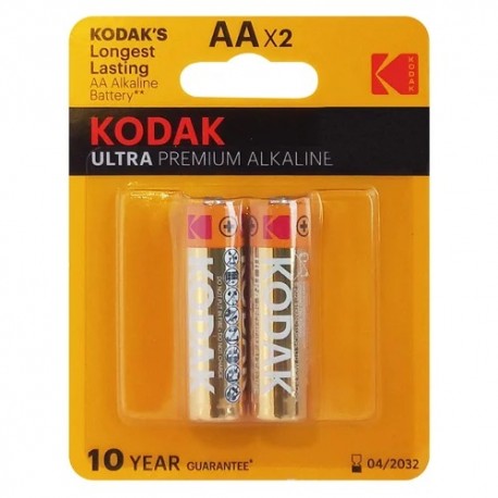 باتری اولترا آلکالاین کداک مدل kodak ultra alkaline AAx2