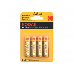 باتری اولترا آلکالاین کداک مدل kodak ultra alkaline AAx4