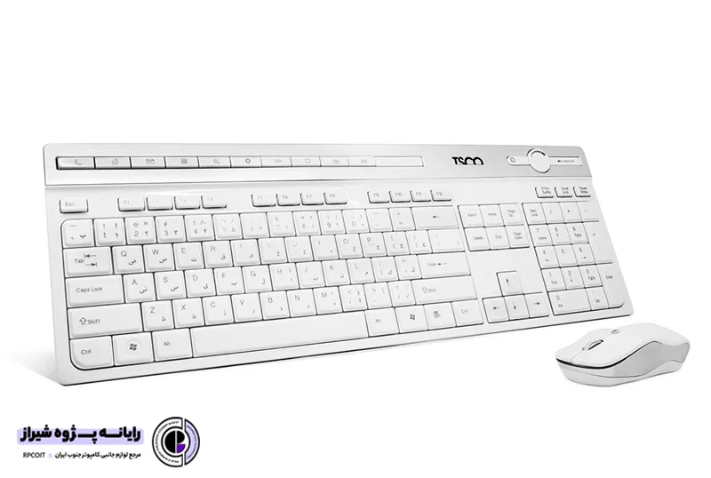 کیبورد و ماوس بی سیم تسکو مدل TKM 7106 White