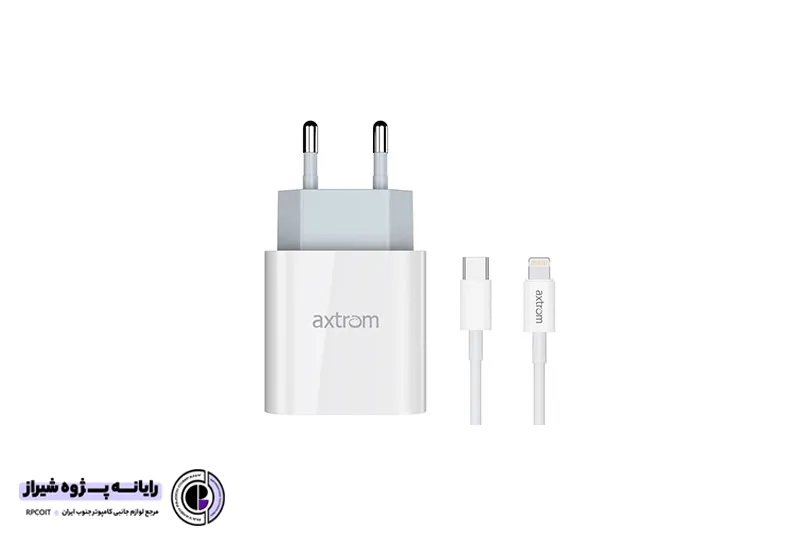 شارژر 20 وات اکستروم مدل Axtrom AWC20WPD با کابل Lightning