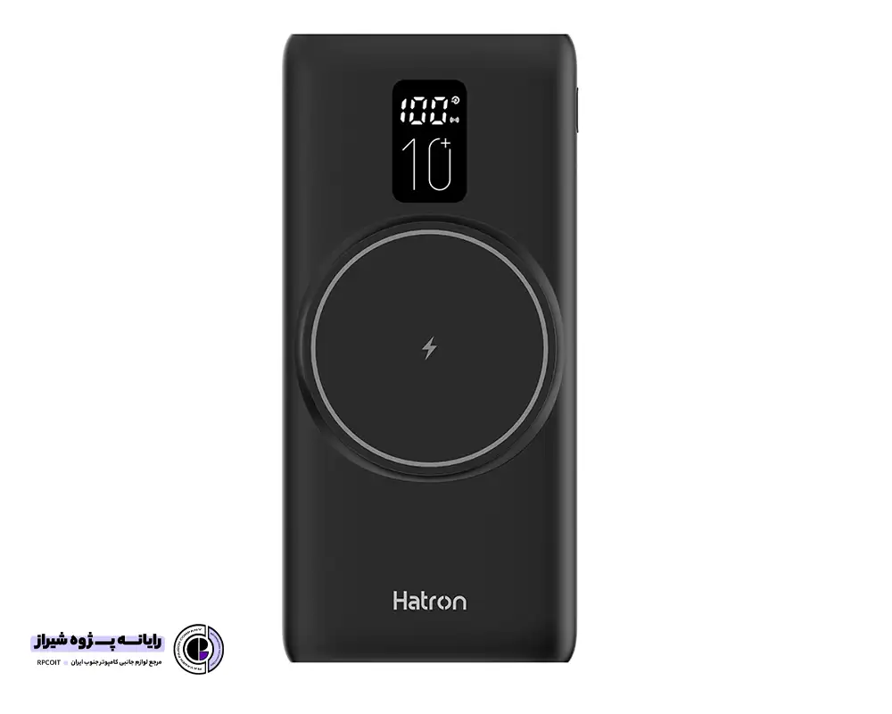 پاور بانک بی سیم فست شارژ مدل Hatron HPB1090PQW