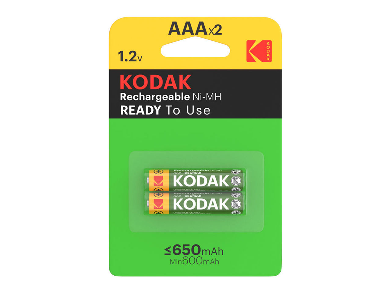 باتری شارژی کداک مدل kodak rechargeable 650mAh AAAx2