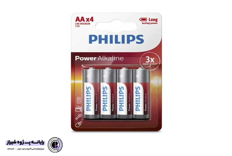 BATTERY PHILIPS AA SIZE 4PCS ALKALIN