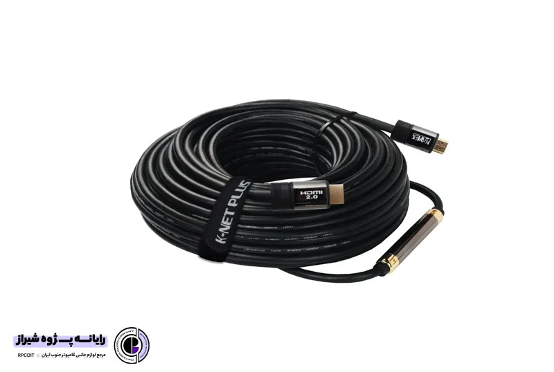 کابل HDMI v2.0 کیفیت 4K برند کی نت پلاس به طول 30 متر K-NET PLUS HDMI v.2.0 4K Cable 30m