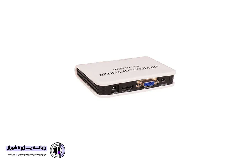 مبدل VGA به HDMI کی نت به همراه آداپتور و خروجی صدا مدل K-COVGA2HD