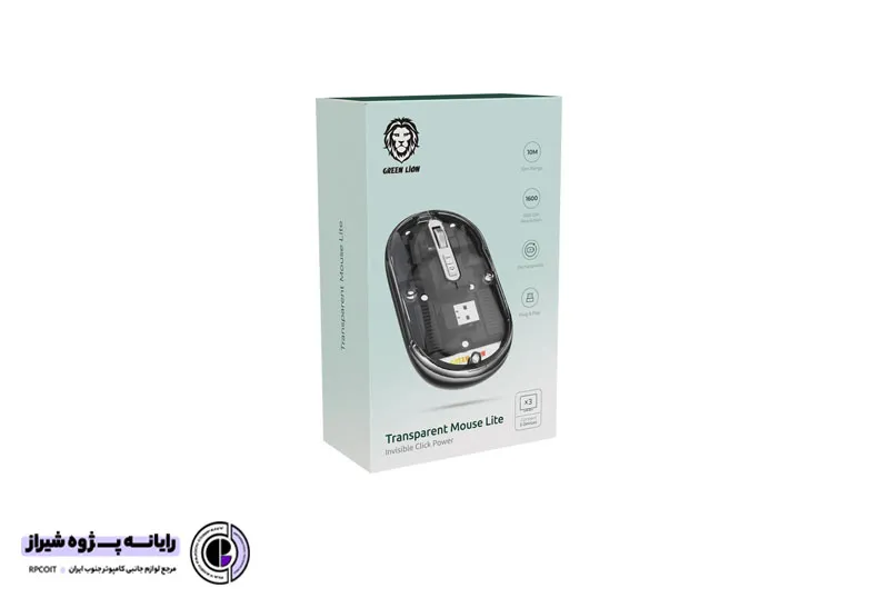 موس شفاف گرین لاین Green Lion Transparent Mouse Lite