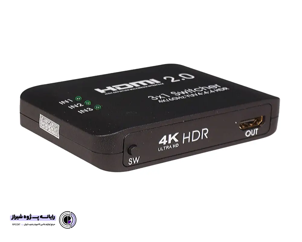 سوئیچ ۳ پورت HDMI کی نت K-SWHD2003 با ریموت کنترل