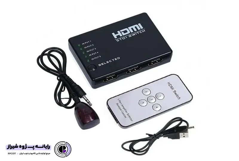 سویئچ HDMI 5 TO 1 V-NET WITH REMOTE