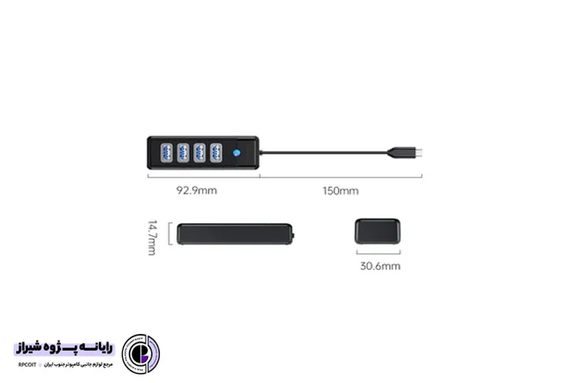 هاب ۴ پورت USB Type-C مدل ORICO PW4U-C3