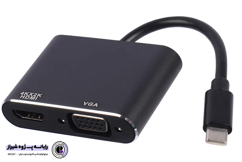 تبدیل Type-C به HDMI / VGA کی نت