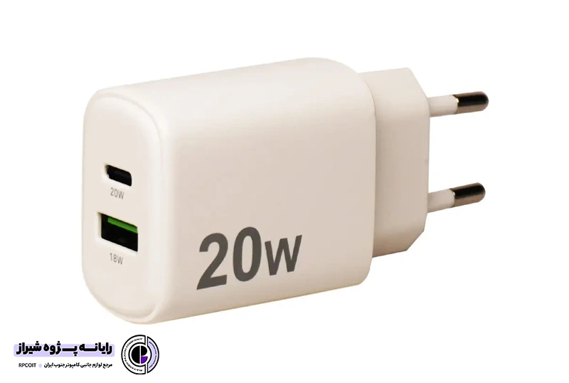 شارژر دیواری دو پورت 20 وات کی نت K-WCUAUC20W
