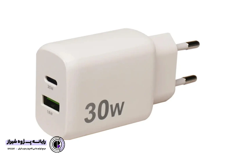 شارژر موبایل 30 وات 2 پورت کی نت مدل K-WCUAUC30W