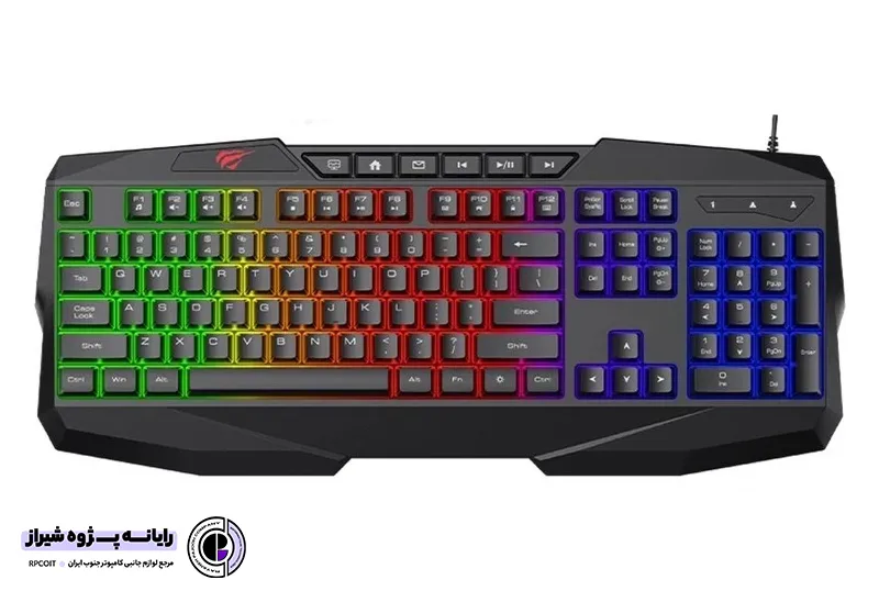 کیبورد سیمی گیمینگ هویت مدل KB878L