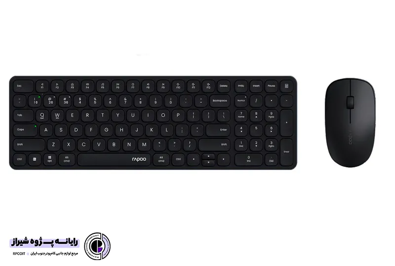 ست کیبورد و ماوس بی سیم رپو مدل 9320M مشکی