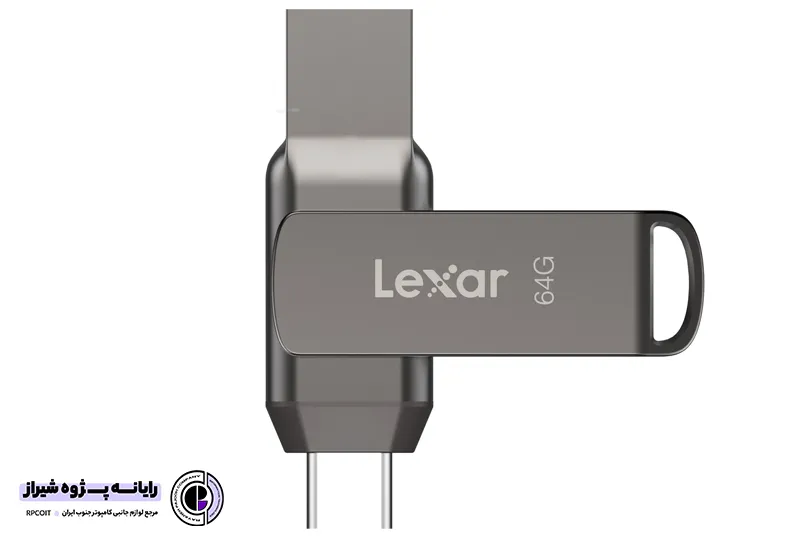 فلش مموری لکسار مدل D400 USB 3.1 Type-C ظرفیت 64 گیگابایت