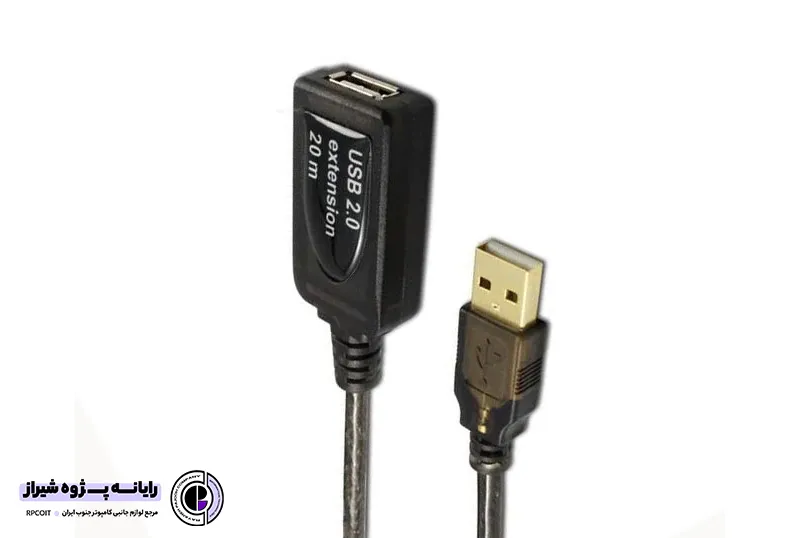 کابل افزایش طول اکتیو USB 2.0 طول 10 متر Vnet