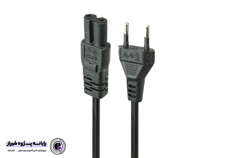 کابل برق دو پین پی نت طول 1 متر